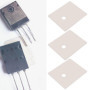 VGOL Lot de 100 Joints Isolants en Mica pour Transistors Et Diodes TO247/TO3P/TO218 20 X 25 X 0,12 Mm