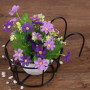 Erpmlyo 4 PièCes -Corps Suspendus JardinièRes Porte-Pots de Fleurs Plante Fer Supports ClôTure MéTal en Pot Support Monté Balcon