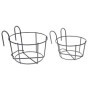 Erpmlyo 4 PièCes -Corps Suspendus JardinièRes Porte-Pots de Fleurs Plante Fer Supports ClôTure MéTal en Pot Support Monté Balcon