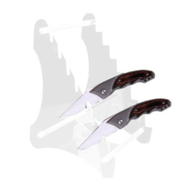 NISHZHU PréSentoirs à Couteaux en Acrylique Robustes, Porte-Chevalet pour Couteaux de Poche, Porte-Couteaux de Survie pour la Ch