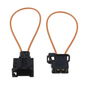 eMagTech 1 Set Outil de Diagnostic d'adaptateur Mâle et Femelle de Contournement de Connecteur Boucle de Fibre Optique Most pour