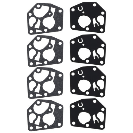 eMagTech Lot de 4 joints de diaphragme de carburateur pour tondeuse à gazon compatible avec Briggs & Stratton moteur 450 500 550