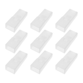 eMagTech 50x Cosses de Câble de 6,3 Mm Coque de Protection Couvercle Isolant pour Cosses de Câble de 6,3 Mm avec Languette Blanc