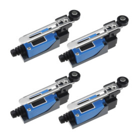 ECSiNG 4pcs ME-8108 Interrupteurs de Fin de Course Commutateur de Bras Levier à Rouleau Réglable NC-NO pour Machines-outils Mach