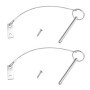 LT Easiyl 2 Set Goupilles de Sécurité en Acier Inoxydable 6,3mm de Diamètre Goupille de Dégagement Rapide pour Supports de Batea