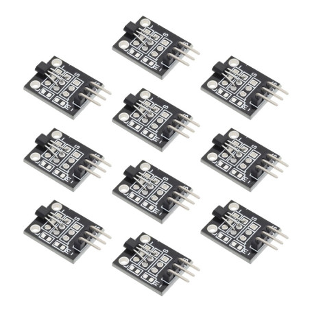 LT Easiyl 10pcs Module de Capteur Magnétique à Effet Hall KY-035 3,3V-5V Module Analogique de Signal de Tension Numérique Compat