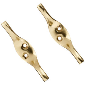 Bulk Hardware BH01551 Paquet de 2 Taquets d'amarrage Laiton