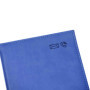 Esposti Grand carnet d'adresses A5 – Couverture rembourrée en cuir PU – Bleu