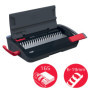 GBC CombBind CB12 4410060 Relieuse manuelle pour 165 feuilles A5/A4, design compact et léger, perfore 12 feuilles, noir/argenté