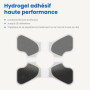 TensCare – Électrodes TENS & EMS pour soulager le mal de dos – Hydrogel haute performance, réutilisable 20 fois – Compatibles to