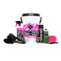Muc-Off Kit de Nettoyage Vélo avec Seau- Kit Complet de Nettoyage de Vélo - Comprend Produit Nettoyant pour Vélo, Nettoyant Chai