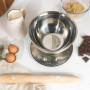 Salter Balance De Cuisine Avec Bol – Mesure Multiple, Mesure Du Liquide, Capacité Maximale De 5kg/11lb, Bol En Acier 2L, Écran L