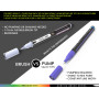 Lot de 22 marqueurs de peinture acrylique à pointe pinceau flexible de 1 à 7 mm pour peinture sur roche, lettrage au pinceau, ve