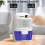 Senelux Mini déshumidificateur d'air portable puissant de 500 ml - Petit déshumidificateur efficace et stable - Absorbeur d'humi