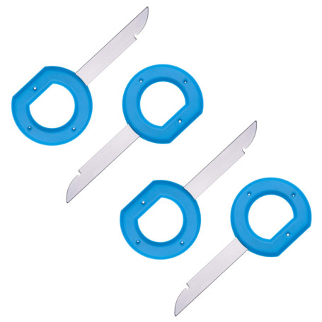 Outil de démontage d'autoradio avec clé de déverrouillage DIN, Jeu de clés pour Audi, VW Volkswagen, Mercedes Benz, BMW OEM, Bro