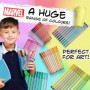 Marvel Spiderman Coffret Feutres Coloriage Enfants, 60 Pièces - Cadeau Garçons