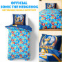 SONIC THE HEDGEHOG Housse de Couette et Taie d'oreiller Garçon, 1 Set de Linge de Lit pour Enfant et Ado
