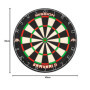 Mission Darts DB023 Samurai II Cible de fléchettes Standard de compétition Professionnelle avec Structure métallique Ultra Fine 