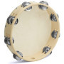 Tiger TAM98-10 Tambourin avec Peau naturel - 10" - Double Rang