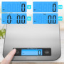 Duronic KS1007 Balance de Cuisine d'une capacité de 10 kg | Précision à 1 g | Fonction d'ajout de poids TARE | Large écran rétro