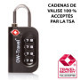 OW-Travel Cadenas TSA pour Valise. Cadenas Code 4 Chiffres Antivol pour Bagages Casier Rangement Tente Camping. TSA Bagages Comb