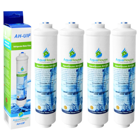 4x AquaHouse UIFL Filtre d'eau Réfrigérateur compatible LG 5231JA2010B BL9808 3890JC2990A 3650JD8050A Filtre de réfrigérateur ex