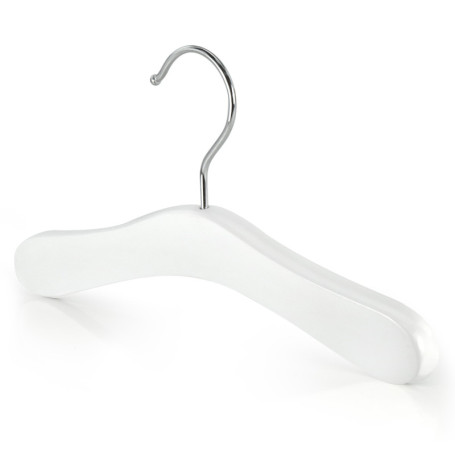 Hangerworld Lot de 12 Cintres en Bois Blanc pour Bébés - 25 cm