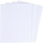 BCreativetolearn Lot de 100 feuilles de papier cartonné A4 blanc brillant 180 g/m² lisse pour imprimante, photocopieur, dessin, 