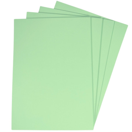 Lot de 50 feuilles de papier cartonné A4 vert menthe 160 g/m² pour imprimante photocopieuse