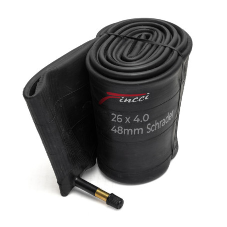 Fincci Velo Chambre a Air 26 x 4.0 Pouces Fat Bike - VTT Chambres à Air 100-559 avec Valve Schrader 48mm pour Montagne & Hybrid 