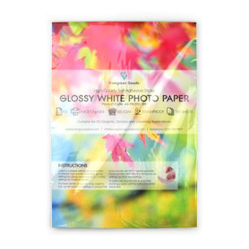 Evergreen Goods A3 100 feuilles | Autocollant en papier photo blanc brillant et collant | Autocollants personnalisés pour imprim