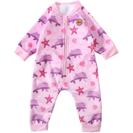 Swimbubs Combinaison de Natation Chaude pour bébé garçon avec Doublure en Polaire UPF 50 Protection Solaire UPF 50 (12 à 24 Mois