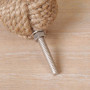 Lot de six ronds en toile de jute Poignées de tiroir – Idéal pour mettre à jour des meubles existants – 4 cm