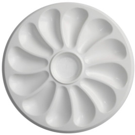 Lot de 2 - Assiette à Huîtres en Plastique – 12 Places