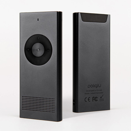 Traducteur Bidirectionnel Instantané Poliglu - Appareil de trad multilingue. Communication simplifiée avec ce dispositif de trad