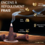 Encens Cone Refoulement Naturels Fumino Faits Maison Lot d’encens Essentiels de 6 boîtes 90 Cônes Backflow Masala Agarbatti Joss