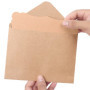 Belle Vous Carte Papier Craft Vierge avec Enveloppes (Lot de 50) - 17,6 x 12,4 cm - Lot Enveloppe Kraft avec Carte - Confection 