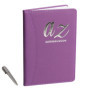 Carnet d'adresses - Répertoire A à Z - Couverture rigide avec stylo - Format A5 (Violet)