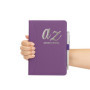 Carnet d'adresses - Répertoire A à Z - Couverture rigide avec stylo - Format A5 (Violet)