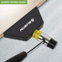 BLOSTM Kit Pose Parquet Stratifié - 30 Entretoises de Sol Stratifié, Maillet en Caoutchouc Double Face, Bloc Taraudage Robuste e