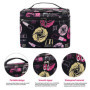 Jinlaili Trousse de Maquillage Femme Voyage, Grande Capacité Trousse de Toilette Portable, Sac à Cosmétiques, Sac de Toilette, C
