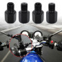 4 Pièces Adaptateur Vis Rétroviseur Moto, Adaptateur de Miroir de Moto Scooter, M10 Filetage Droit Vers M10 Filetage à Gauche/Fi