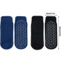 2 Paires Chaussettes Antidérapantes Chaussettes de Yoga Pilates Femme et Homme, Chaussette de Sport Coton pour Barre Ballet Fitn