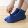 2 Paires Chaussettes Antidérapantes Chaussettes de Yoga Pilates Femme et Homme, Chaussette de Sport Coton pour Barre Ballet Fitn