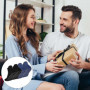 2 Paires Chaussettes Antidérapantes Chaussettes de Yoga Pilates Femme et Homme, Chaussette de Sport Coton pour Barre Ballet Fitn