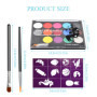 Vesaneae Kit de Peinture pour le Visage, Palette de Maquillage pour Enfants, Convient pour les Festivals de Musique, Les Fêtes, 