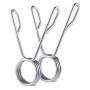 Paire de clips à ressort 50 mm colliers de serrage à ressort pour haltères arrêter poids disques fermoirs guidon