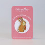 Caterpillar Cross Stitch Needle Minder - Lapin pour accessoires de point de croix, de couture, de broderie et de couture, émail 