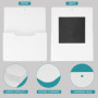BELLE VOUS Lot de 2 Range Documents Magnétiques Blancs - Porte Document Suspendu pour Cartes de Visite et Courrier - Porte Vue A
