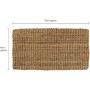 4All Paillasson en fibre de coco noué à la main antidérapant pour entrée extérieure/intérieure/garage ou jardin (40 x 70 cm)